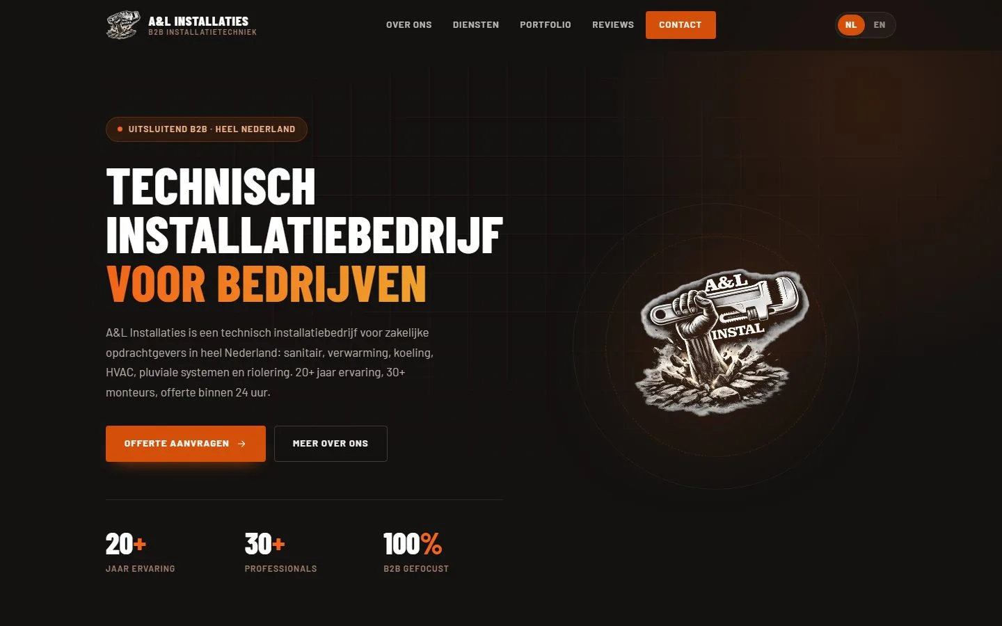 A&L Installaties — Marketingsite